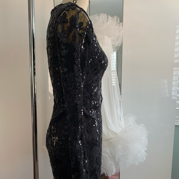 DRESS THE POPULATION ‘Grace’ Sequin Lace Dress XS - Picture 5 of 8